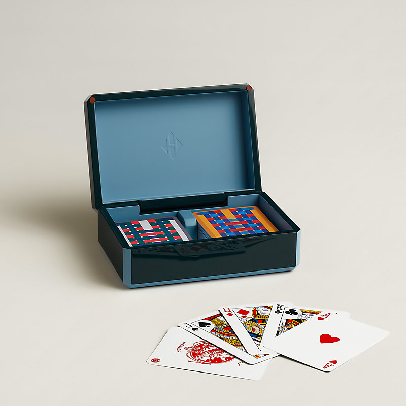 Facettes H Tissage bridge card box | Hermès USA